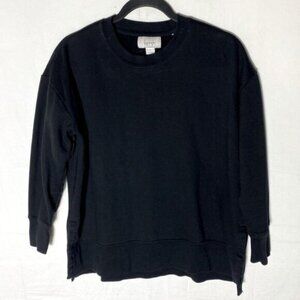 Kersh Black Crew Neck Pullover Sweatshirt M
